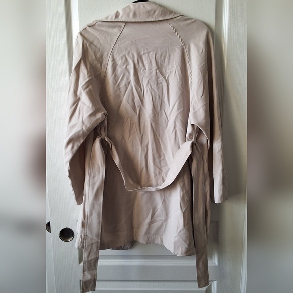 * MNG Mango Women XS  Mid Length Wrap Waterfall Coat Layering Dark Acidemia Prep - Picture 5 of 8